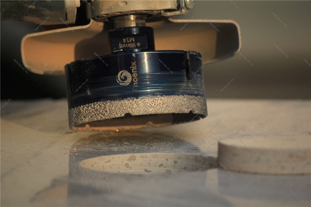 Raizi M14 Ceramic Tile Hole Cutter Drill Bit Set For Granite Marble 4 Pcs diamond coated hole saw drill core bit