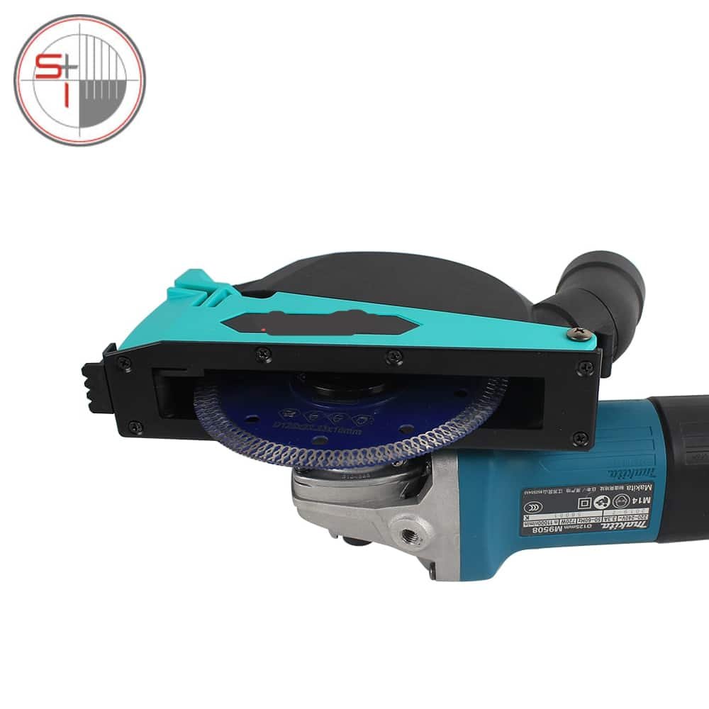 Z-LEAP 100 mm Angle Grinder Dust Shroud Cover Tools For Concrete Marble Granite Engineered Stone Grinding Dust Collection