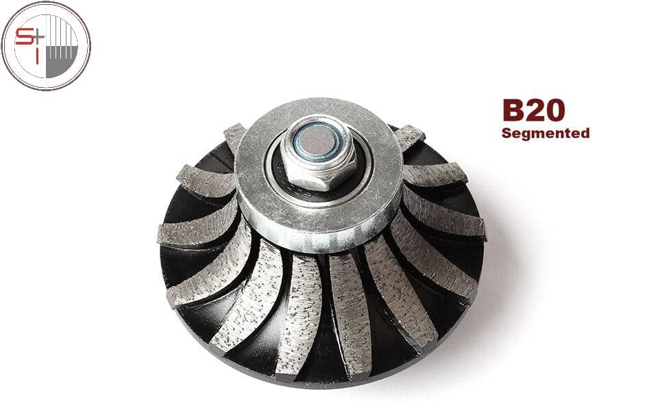 Diamond Segmented Profiling Bit Router Bit Edge Grinding Wheel Granite Marble Countertop Abrasive Wheel M14 Thread - B20