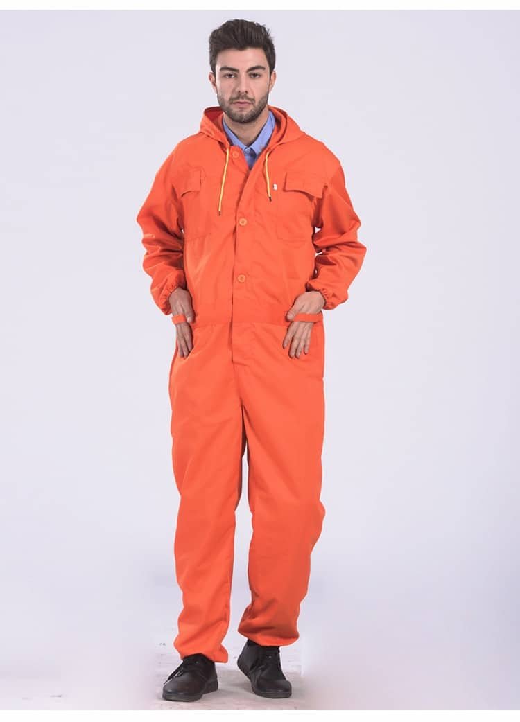 Mechanic Men Long Sleeve Work Coverall Working Uniforms With Reflective Stripes
