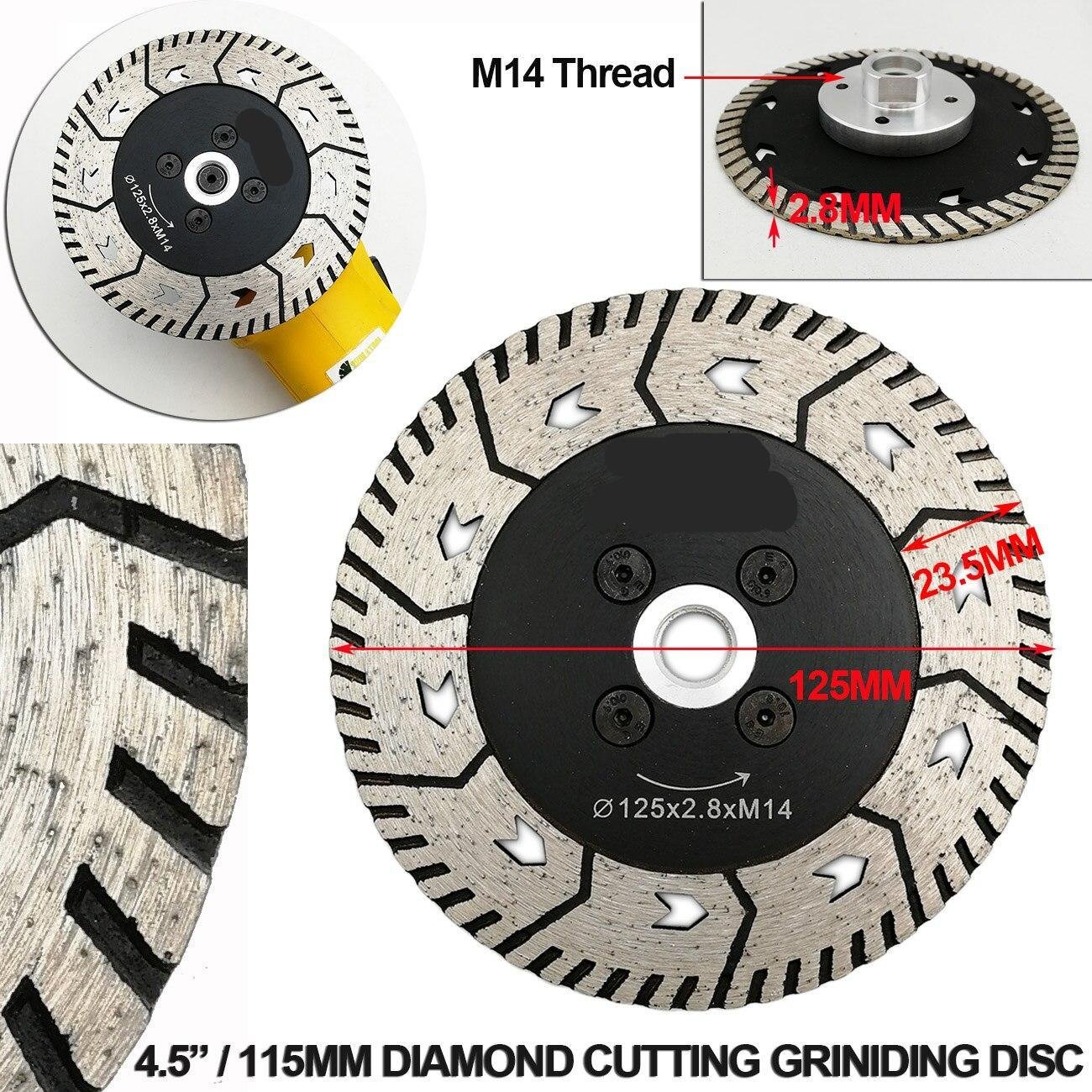 7" Dual Saw Blade Diamond Grinding Cutting Disc for Granite Marble Details about   2pcs 180mm 