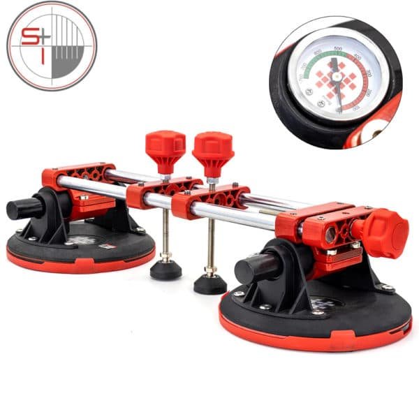 Stone Seam Setter | 8 Inch Suction Cup | Pressure Gauge